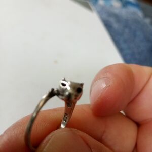 Silver Cat Ring